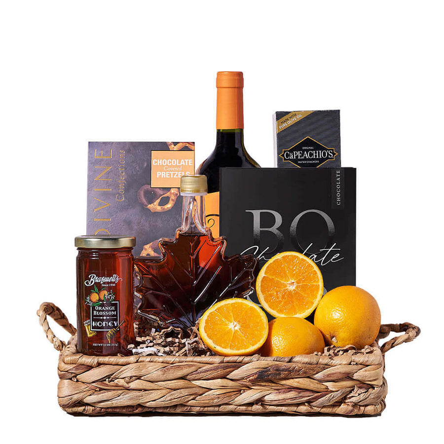 Mendoza Pascual Toso Malbec & Sweet Gourmet Tray, wine gift, wine, gourmet gift, gourmet, fruit gift, fruit