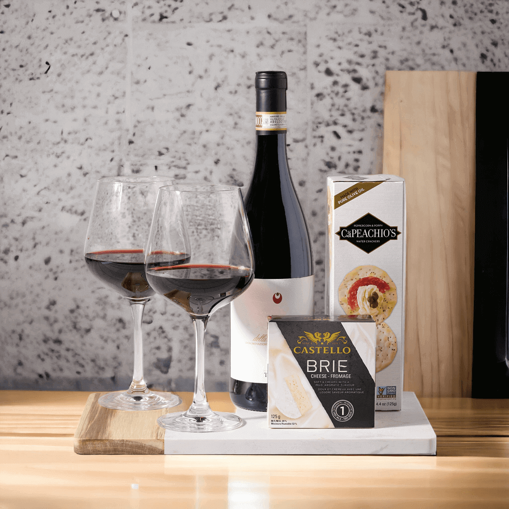 Wine & Treats Gift Basket
