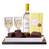 Abruzzo Citra Pinot Grigio & Brownie Gift, wine gift, wine, gourmet gift, gourmet, brownie gift, brownie