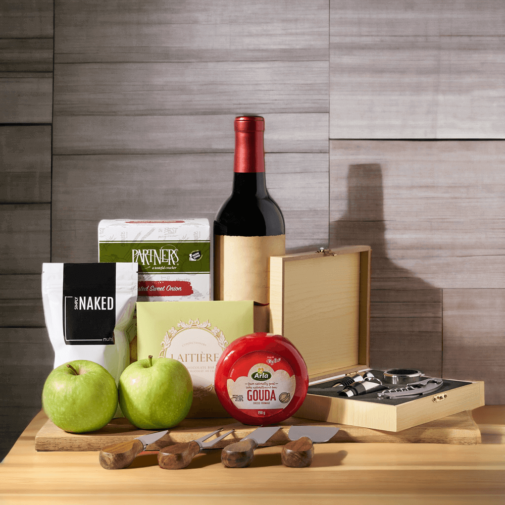 "Always Smiling" Gift Basket from Monthly Sommelier USA - Wine Gift Basket - USA Delivery