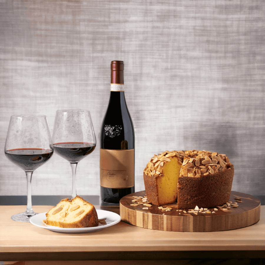 Coffee Cake & Wine Gift Set