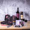 "Handy Lady" Wine Gift Set Includes: Wine, Tool Set, 2 Sienne (Wine Glasses), Chocolate, Crackers, Cheese, Salami, and a Sable & Rosenfeld Tipsy Garlic Olives