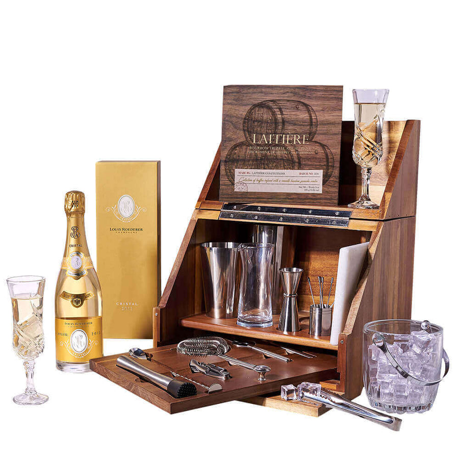 Louis Roederer Champagne & Bar Gift, champagne gift, champagne, gourmet gift, gourmet, bar gift, bar