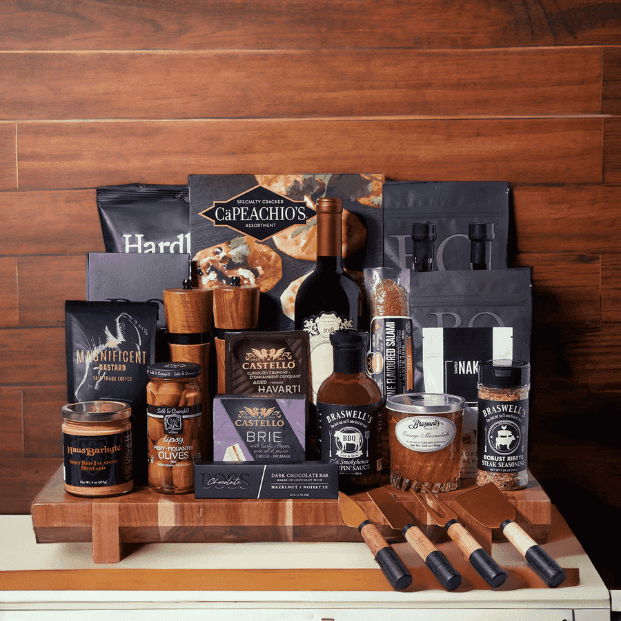 "Supremely Abundant Feast" Gift Basket from Monthly Sommelier USA - Gourmet Gift Basket - USA Delivery
