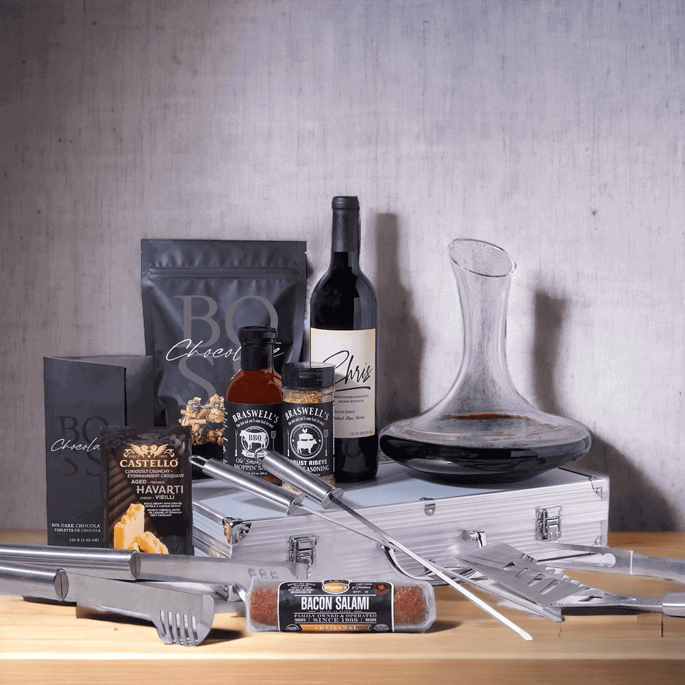 We know getting the perfect gift for the grill enthusiast in your life can be difficult, that's why we put together the BBQ Master's Gift Basket with Wine! 