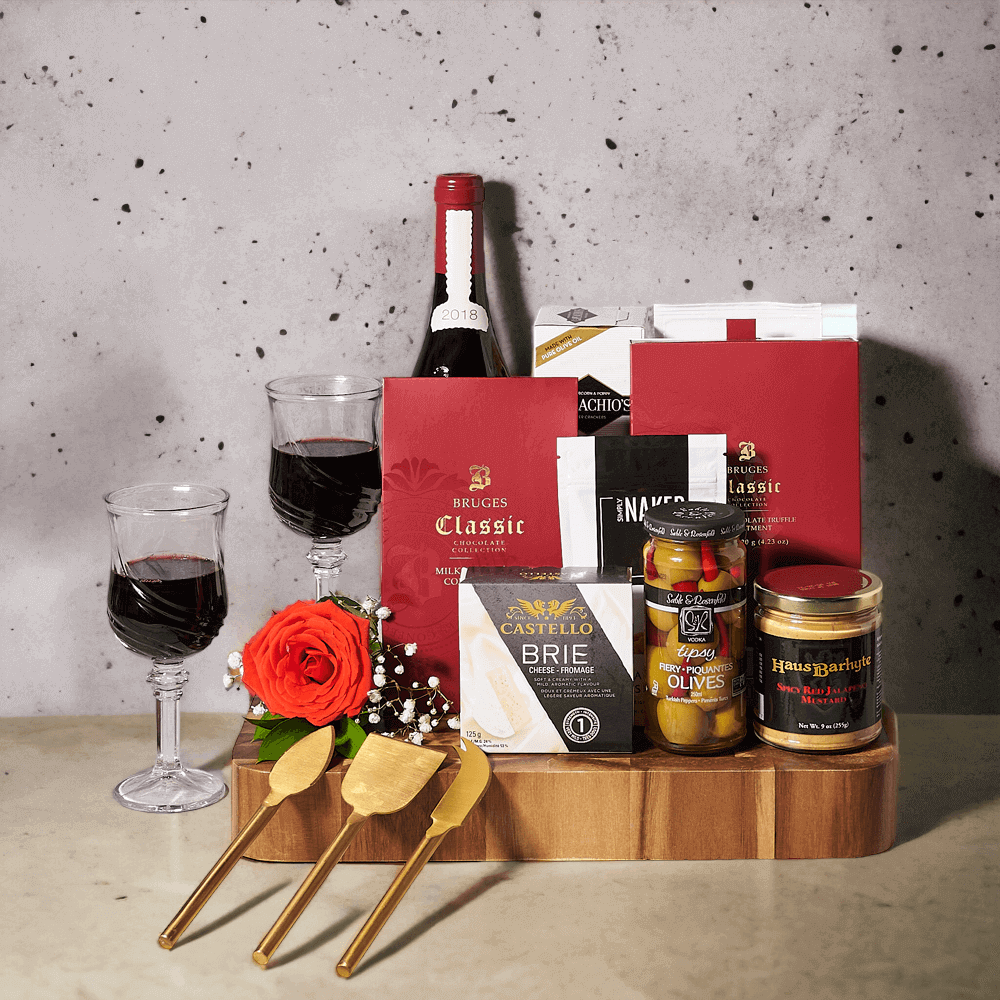 The Perfect Romance Wine Gift from Monthly Sommelier USA - Wine Gift Basket - USA Delivery