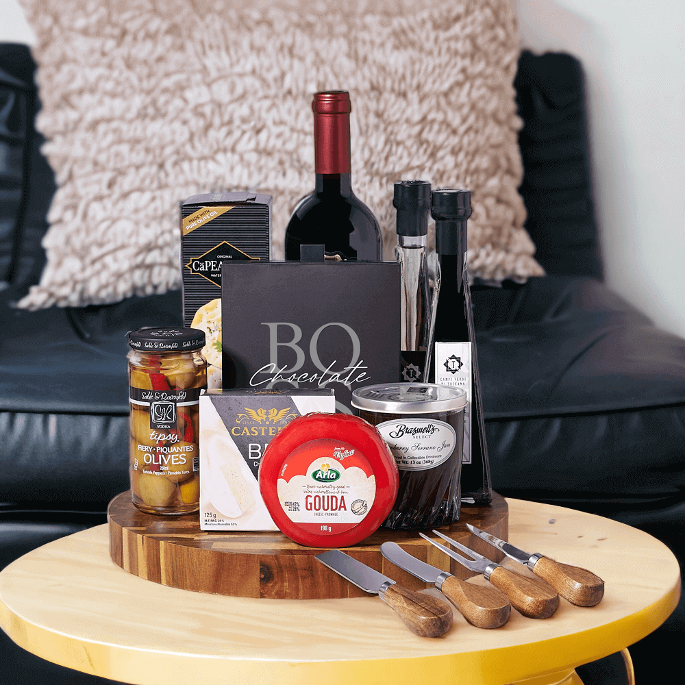 The Wonderfully Amazing Wine & Cheese Board, Wine Gift Board, Cheese, Gift Board Delivery, Chocolates