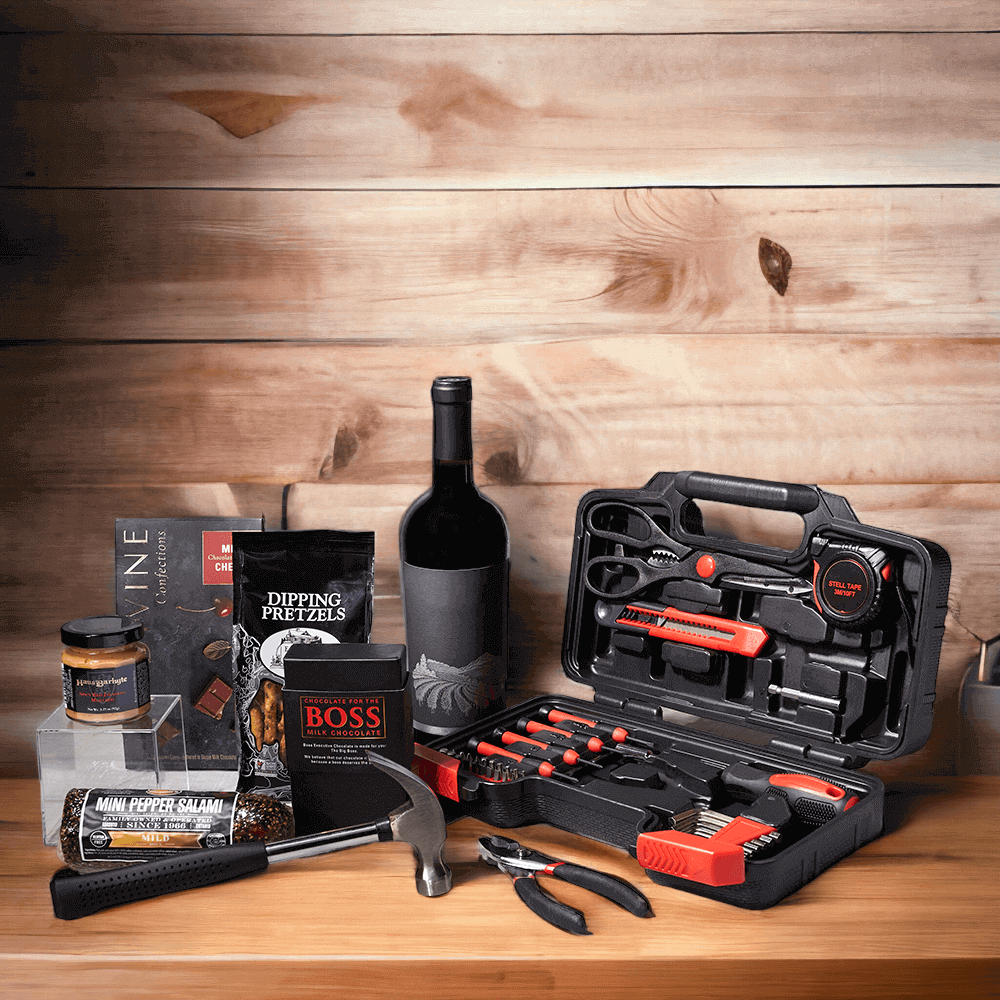 Wine & Tool Gift Set from Monthly Sommelier USA - Wine Gift Basket - USA Delivery