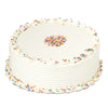 The Large Birthday Cake features an outstanding flavor of vanilla and those birthday cakes of your childhood and finished with vanilla buttercream; perfectly decorated for Birthdays and other special occasions.